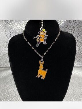 **^ Shrek ^*^ Disney *** Character Enamel Necklace ^^^ Collectors ***